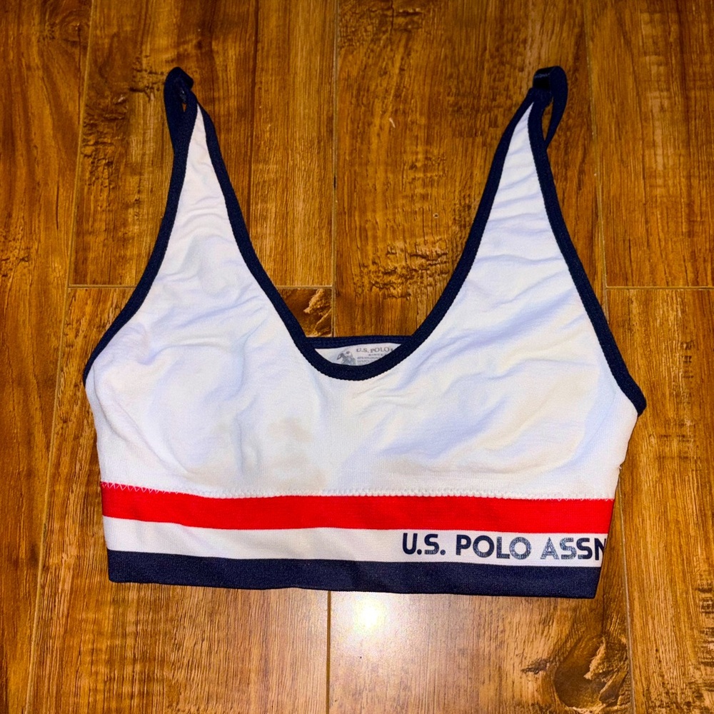 White sports bra